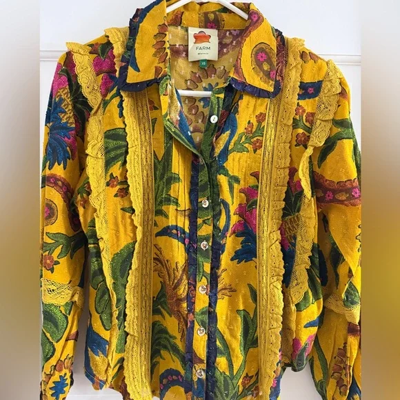 Farm Rio blouse size XS - Picture 3 of 3